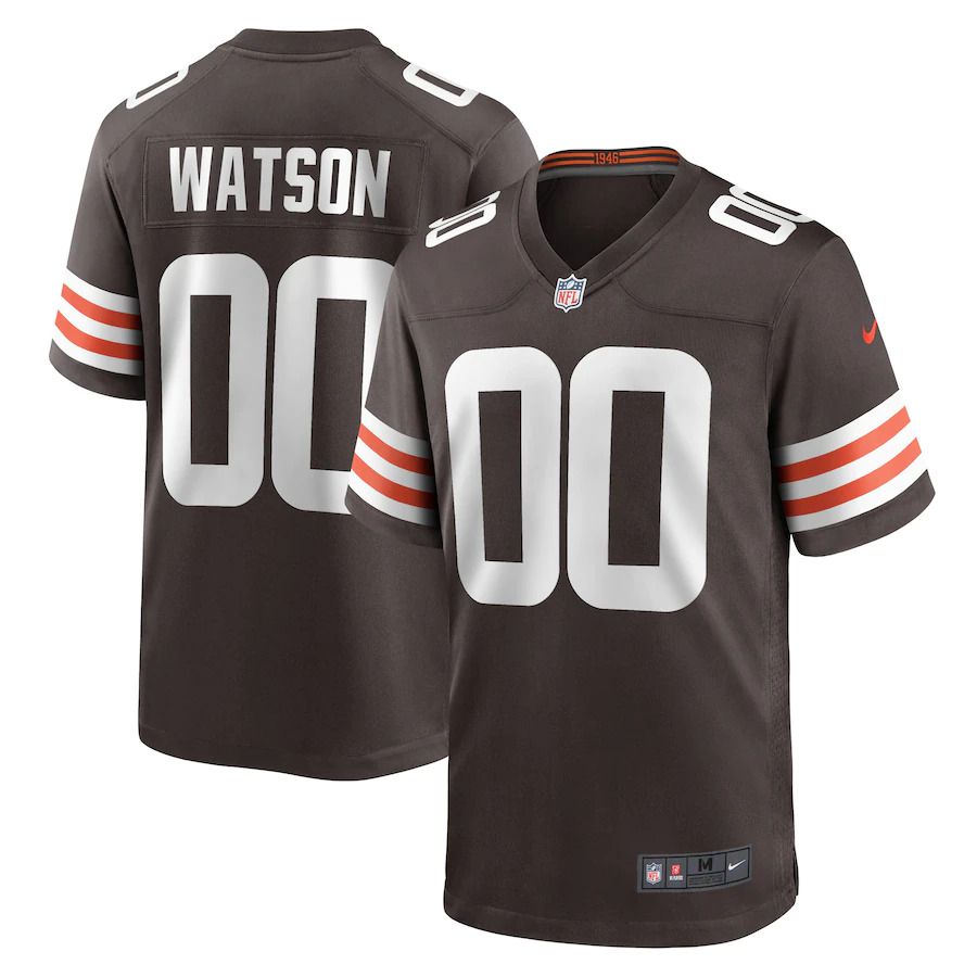 Cheap Men Cleveland Browns Deshaun Watson Nike Brown Custom Game NFL Jersey
